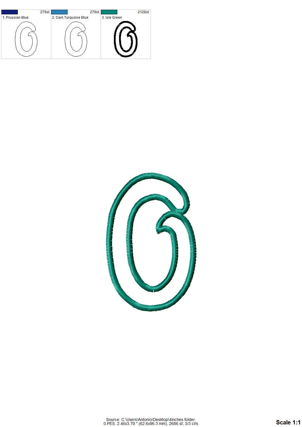 Girly with wide satin stitch Birthday Numbers Applique kids outfit