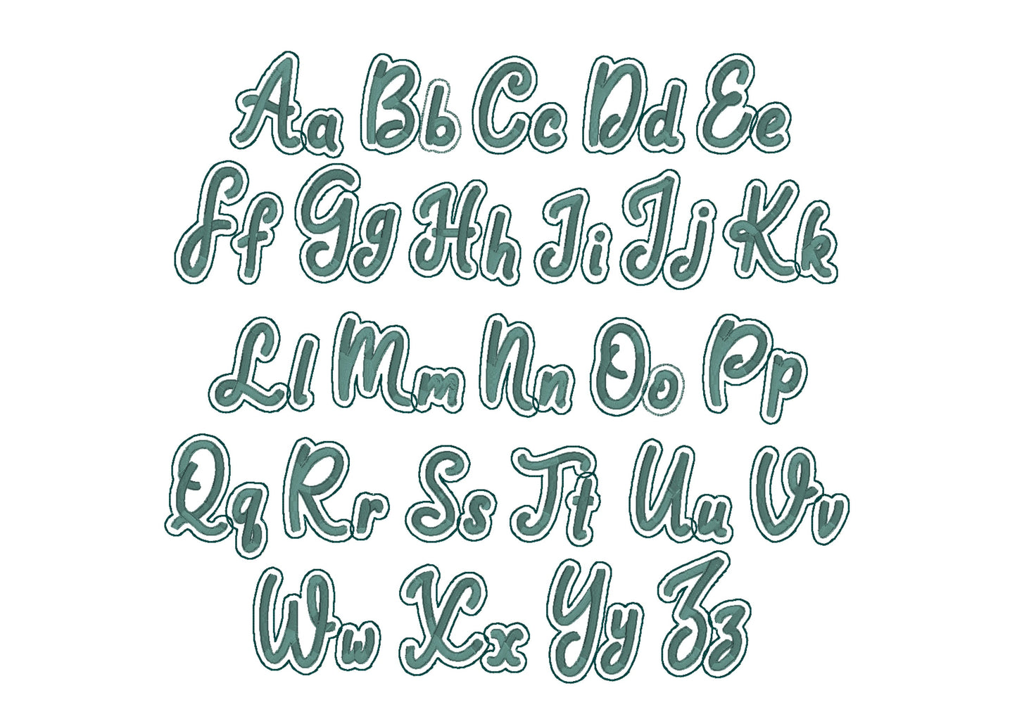 Glitter HTV Vinyl Handwritten Satin Font