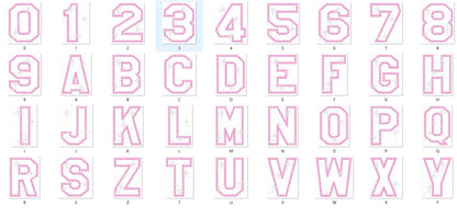 Sparkling Dancer Sport Font Applique