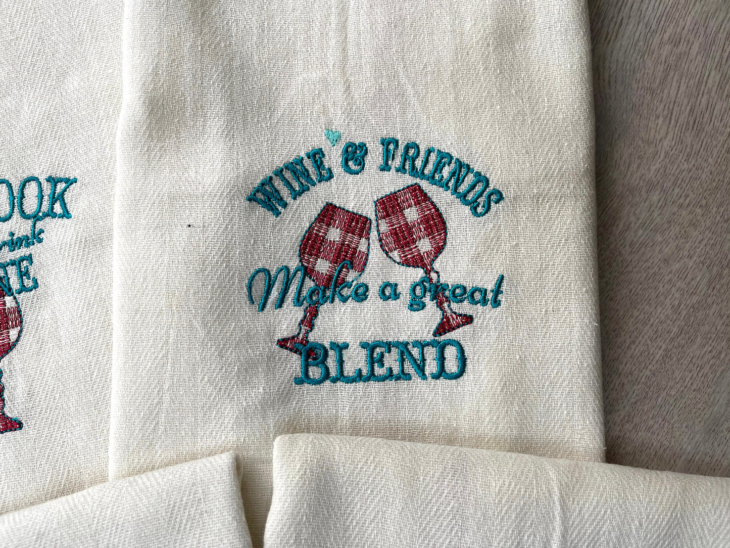 Wine Friends Dish Towel Set
