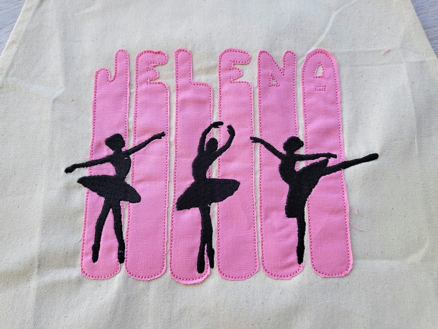 Brush Stroke Painter Font Applique