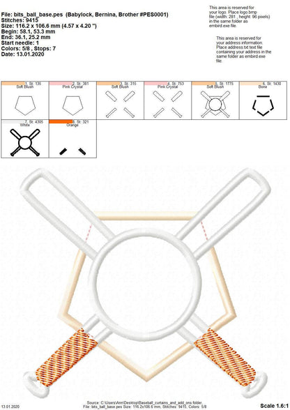 Sport Baseball Curtain Hole ITH