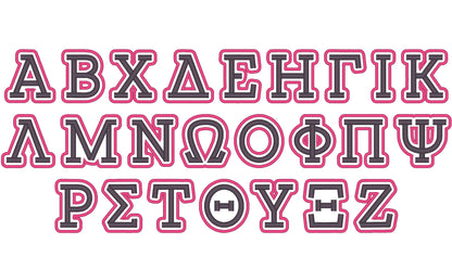 Puff Puffy Foam Greek Sororities Fraternities Font