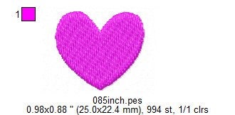 Mini Heart Monogram Accent