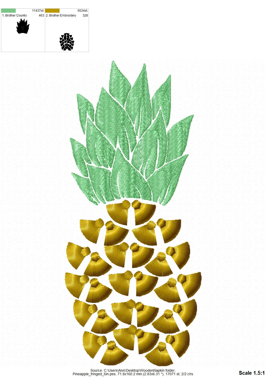 Fringed Pineapple Fruit