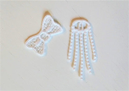 Princess Girls Bow Charm Hairclip