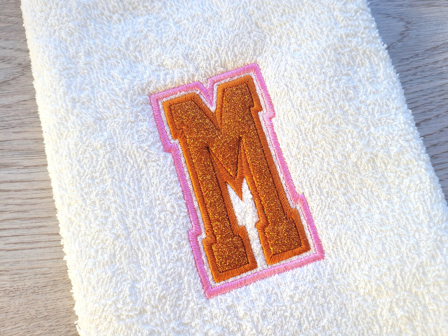 Double Applique Thin Narrow Athletic Font