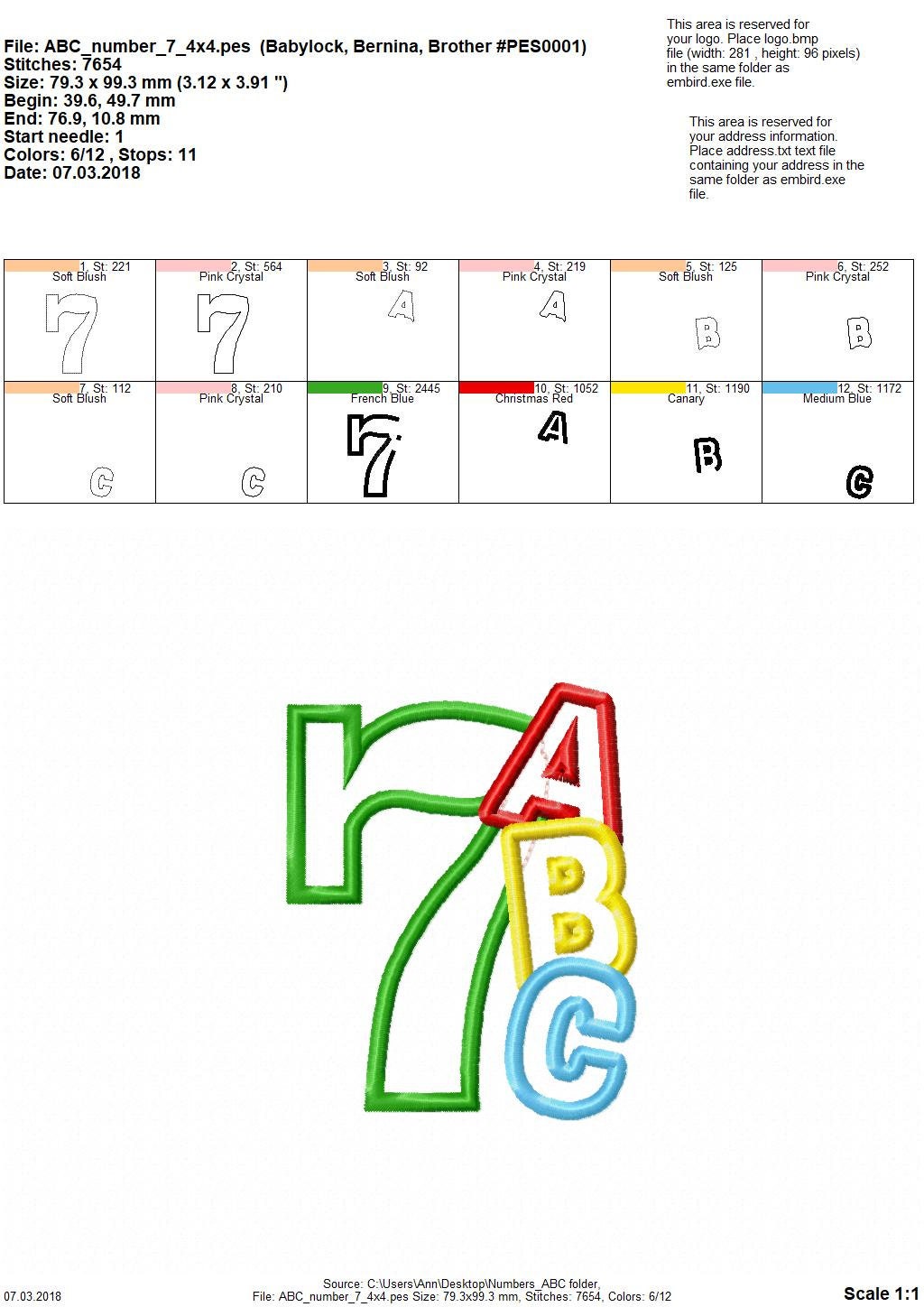 ABC School Birthday Numbers