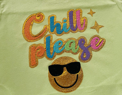 Faux Chenille Glitter HTV Vinyl Font