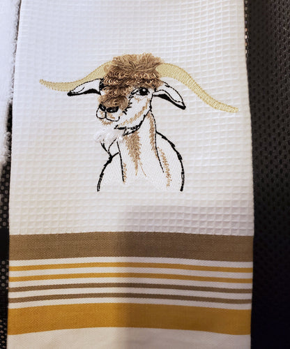 Cute Fringed Farm Goat