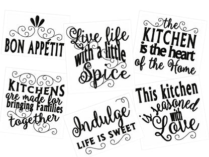 Kitchen Towel Lovely Quote Set