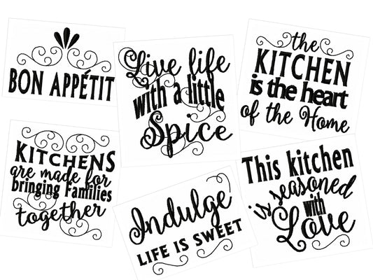 Kitchen Towel Lovely Quote Set