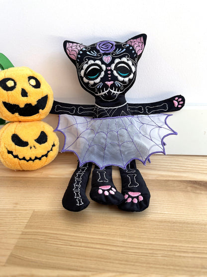 Sugar Skull Calavera Pretty Kitty Cat