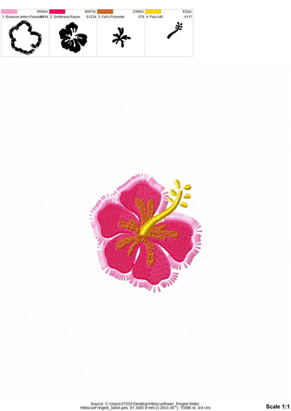 Fringed Hibiscus Flower