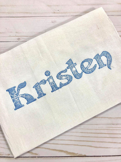 Embossed Snowflake Frozen Font