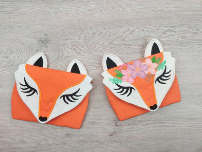 Fox Zipper Bag Pouch ITH