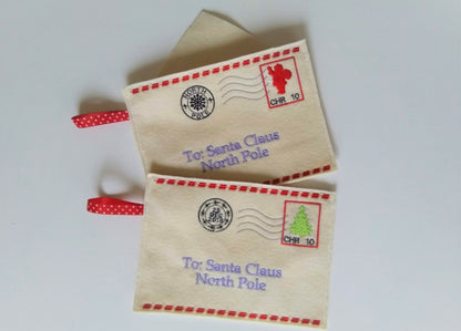 Express Mail Christmas Stamp Envelope ITH