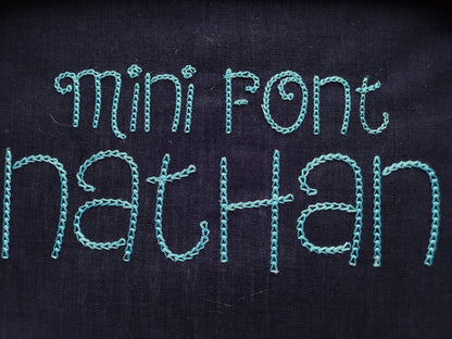 Quick Light Stitch One Height Chain Font
