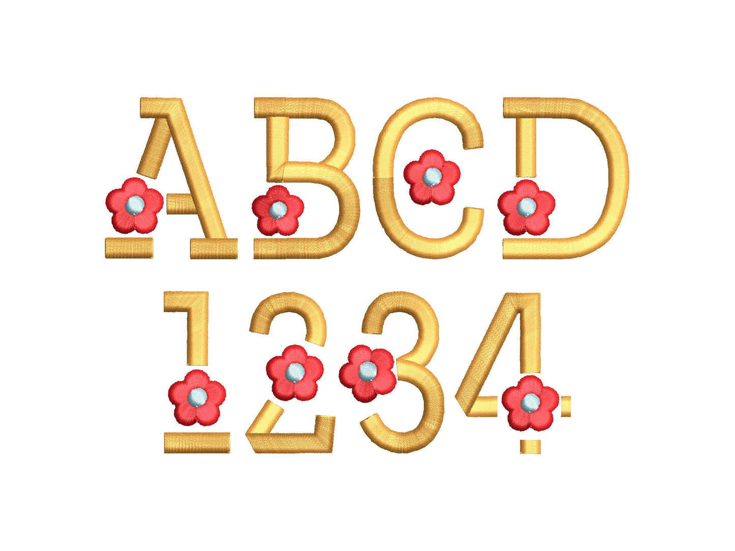 Puffy Puff Foam Floral Font