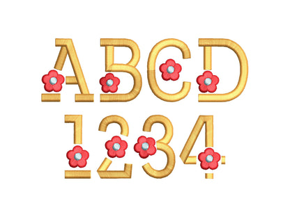 Puffy Puff Foam Floral Font