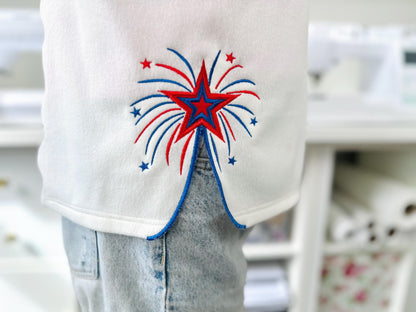 Fireworks Star Split Side Seam