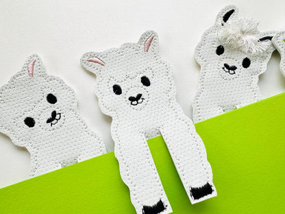 Peeking Llama Bookmark Set of 4