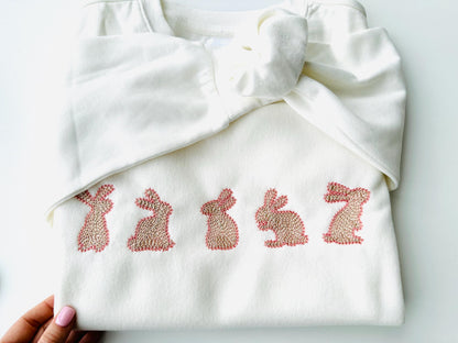 Easter Bunny Silhouette Set Of 5