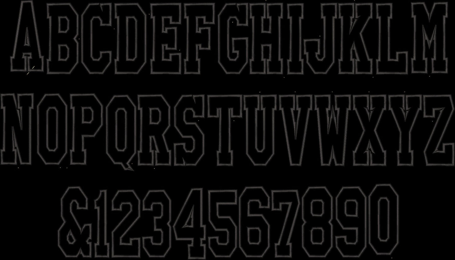 Narrow Athletic Sport Font Outline