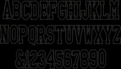 Narrow Athletic Sport Font Outline