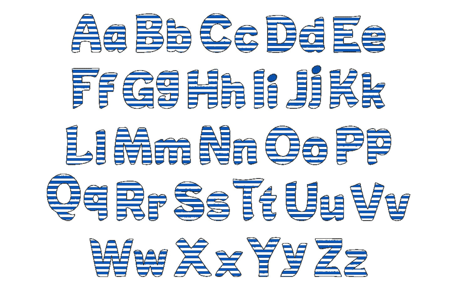 Patriotic 4th of July Stars and Stripes Font
