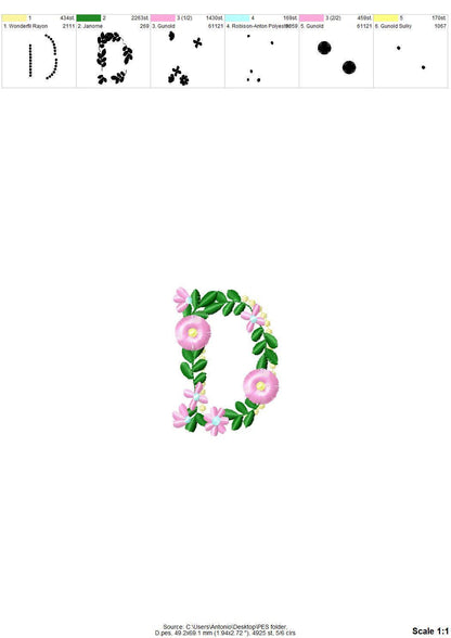 Fringed Mini Daisy Floral Font