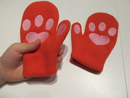 Kitty Cat Kids Mittens ITH