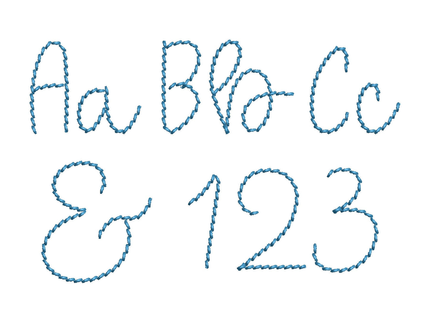 Hand Stitch Effect Font Sebastian