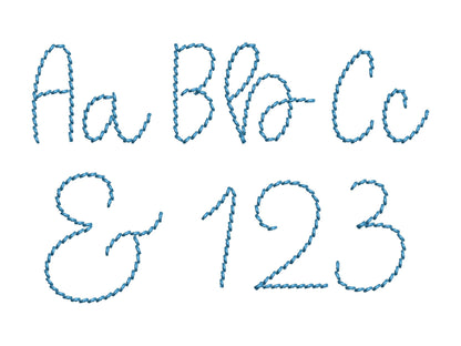 Hand Stitch Effect Font Sebastian