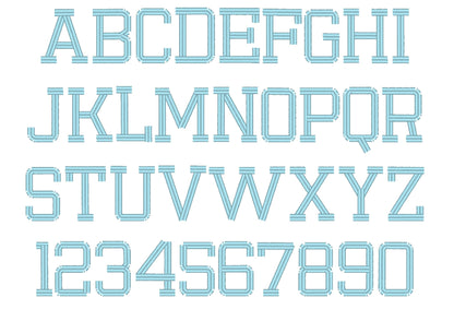 Fringed Varsity Collegiate Font