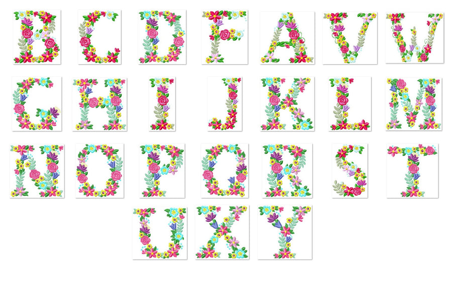 Liberty Floral Font