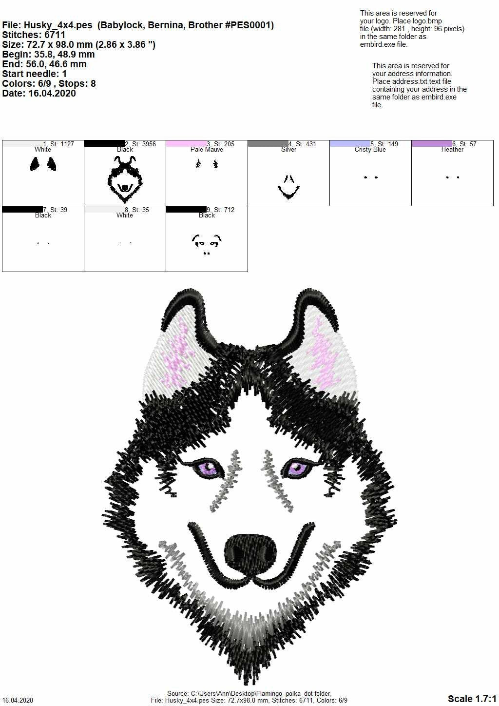 Husky Dog Puppy Face