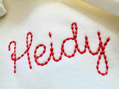 Hand Stitch Effect Handwritten Font Cookie