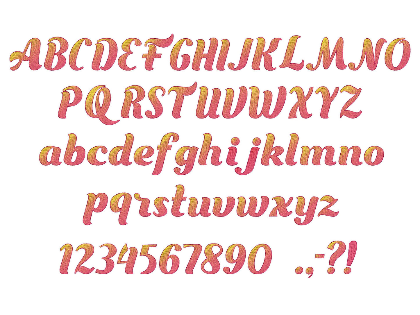 Iridescent 2-Color Gradient Font