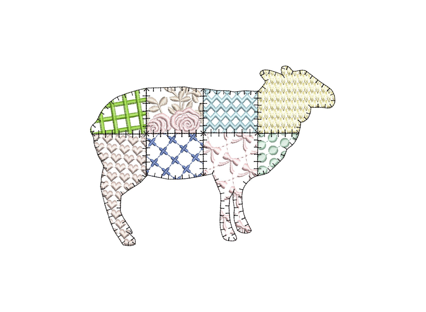 Patchwork Patterend Sheep Lamb