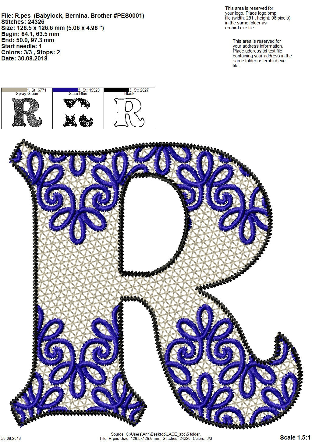 Delicate Lace Split Monogram Font