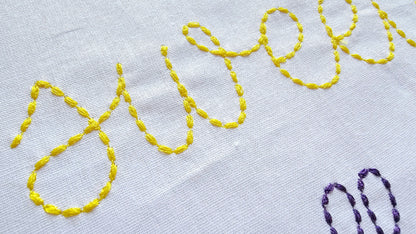 New Hand Stitch Effect Font