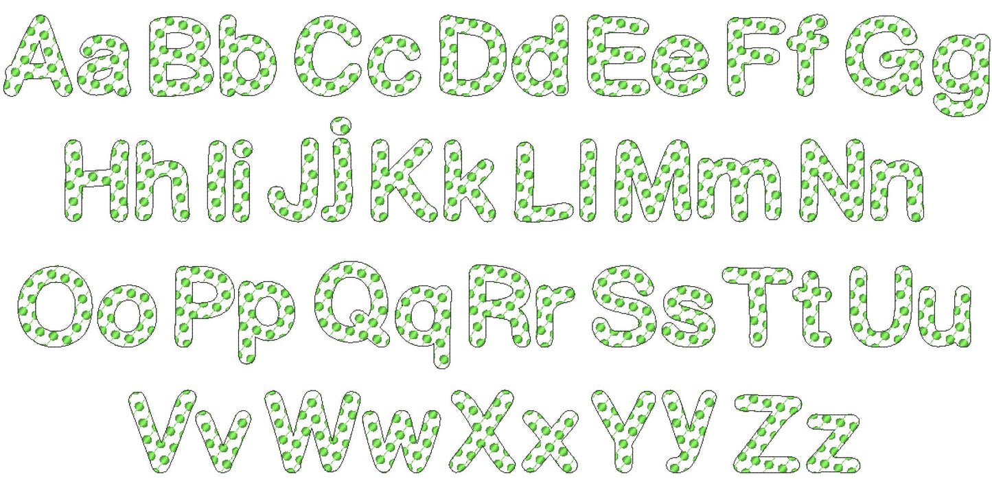 Polka Dot Minnie Mouse Outline Font