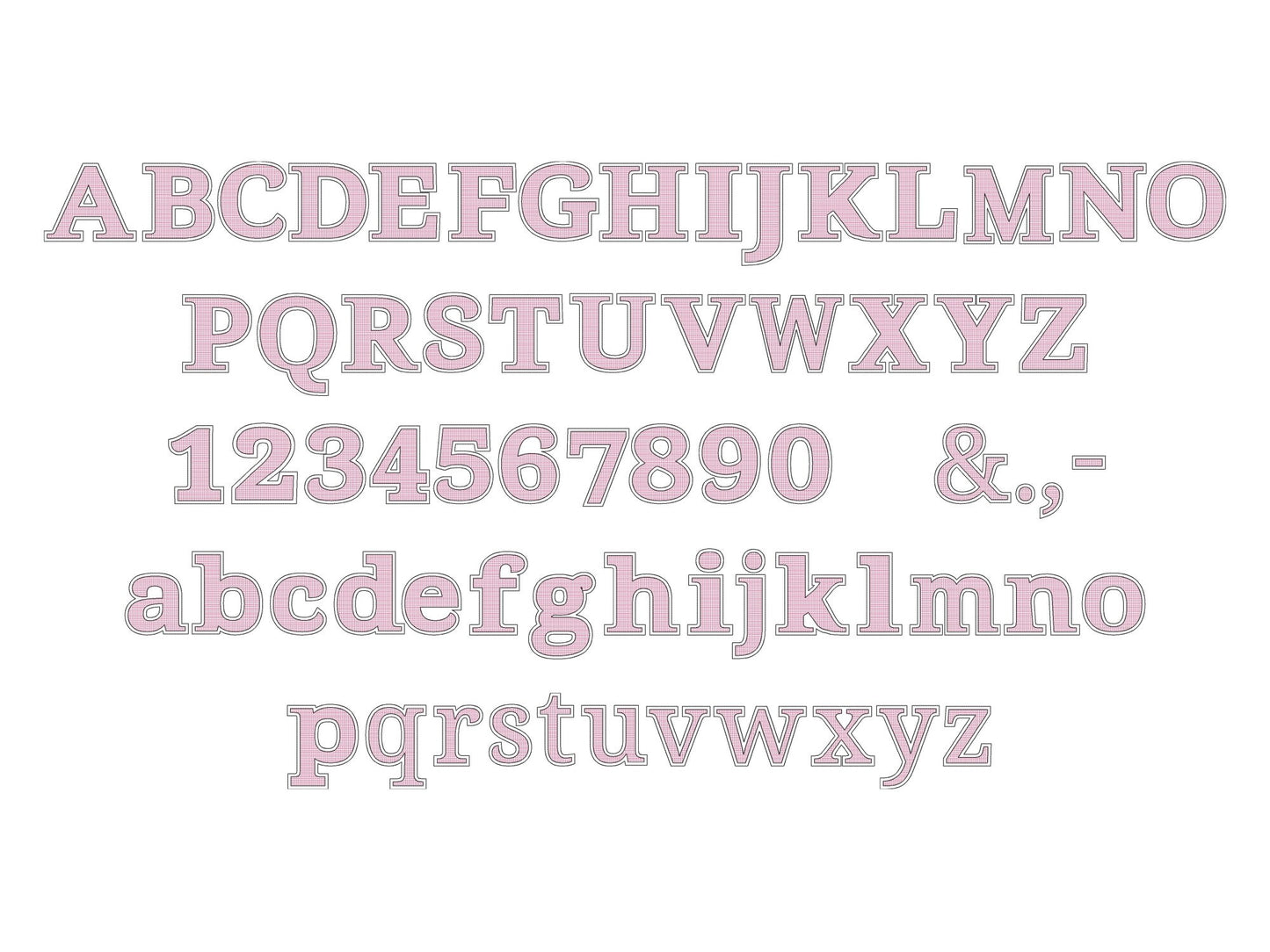 Golden Light Stitch Block Sheriff Font