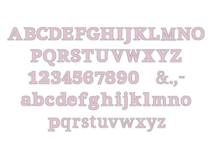 Golden Light Stitch Block Sheriff Font