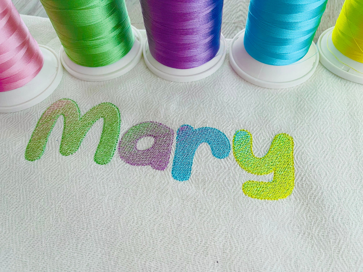 Iridescent 2-Color Rounded Font