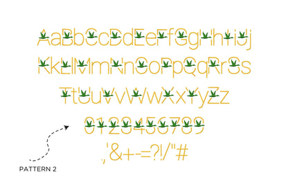 Satin stitch Mallard Font block type alphabet monogram machine