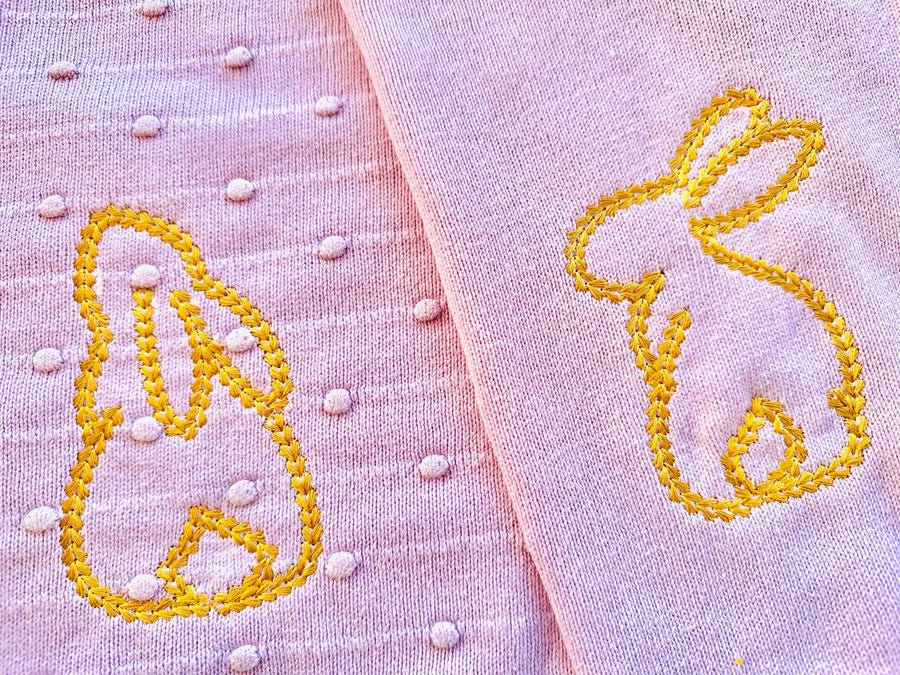 Easter Bunny Outline Set of 5