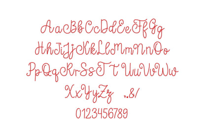 Candy Cane Stitch Striped Font