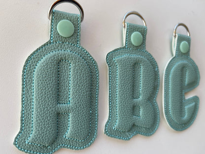 Puffy Puff Foam Monogram Keychain ITH